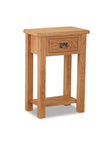 Astoria Lite Telephone Table - Waxed Oak