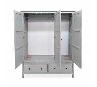 Marcus 3 Door Wardrobe - Grey