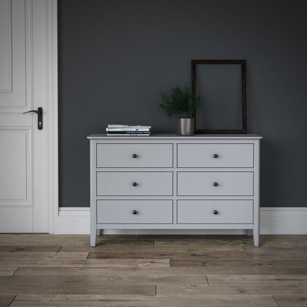 Marcus 6 Drawer Chest - Grey
