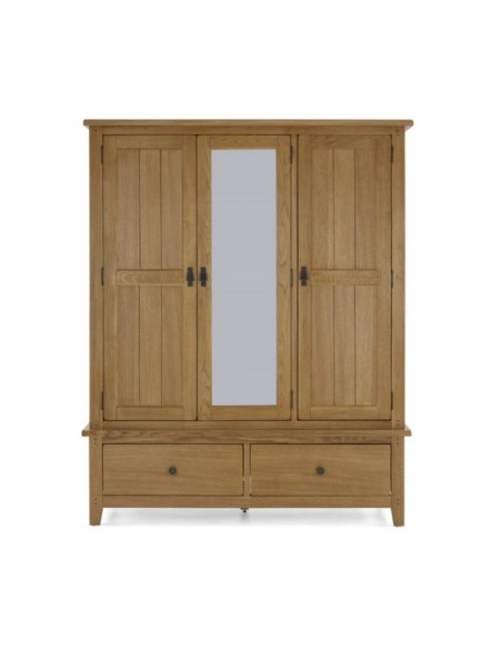 Blake Triple Wardrobe - Oak