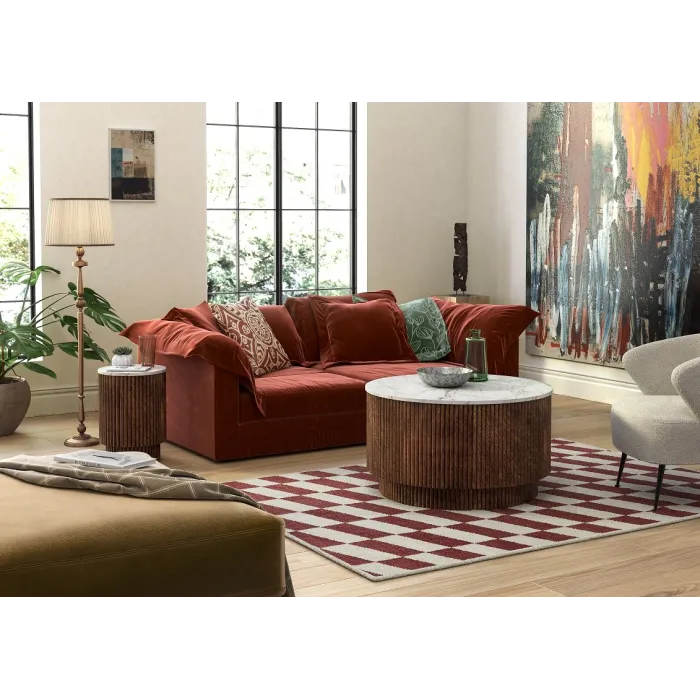 Milo Side Table With Door - Mango Wood