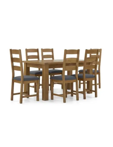 Blake 1500 - 2000 mm Small Butterfly Extending Dining Table - Oak