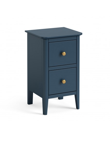 Olive Narrow Bedside Locker - Blue