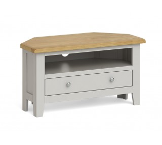 Rosa Corner TV Unit - Grey/Oak