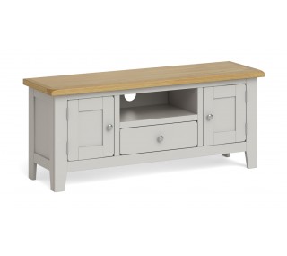 Rosa Large TV Unit - Grey/Oak