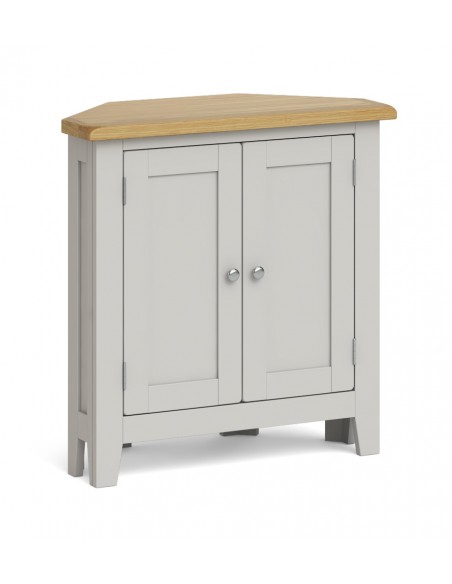 Rosa Corner Cupboard - Grey/Oak