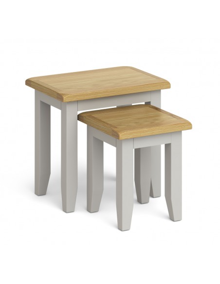 Rosa Nest of Tables - Grey/Oak