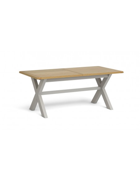 Rosa Cross Large Ext. Table - Grey/Oak