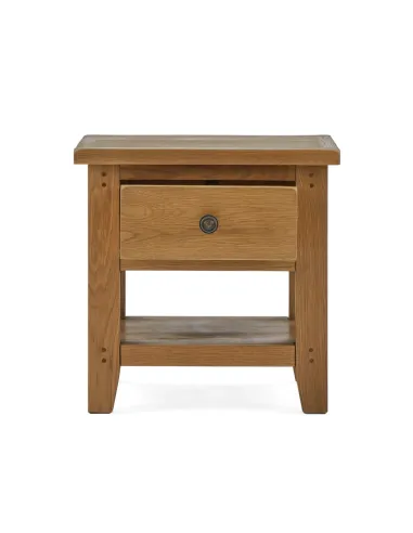 Blake Lamp Table With Drawer - Oak