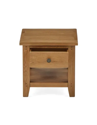 Blake Lamp Table With Drawer - Oak