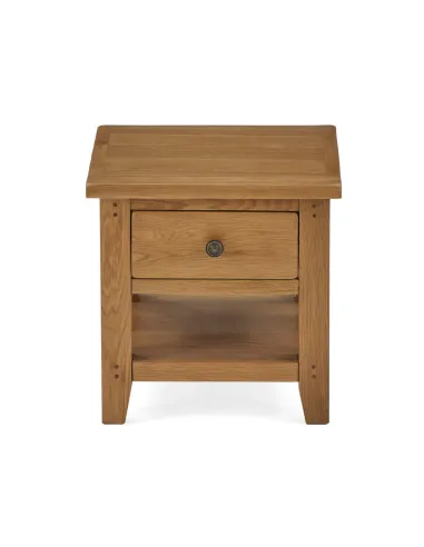 Blake Lamp Table With Drawer - Oak