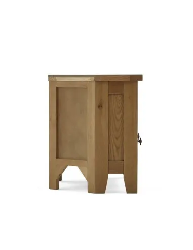Blake Corner TV Unit With Drawer - Oak