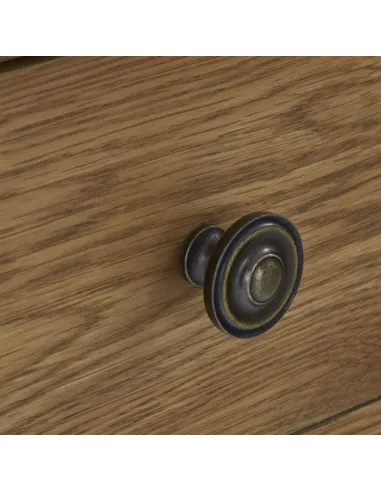 Blake Console Table With Basket - Oak