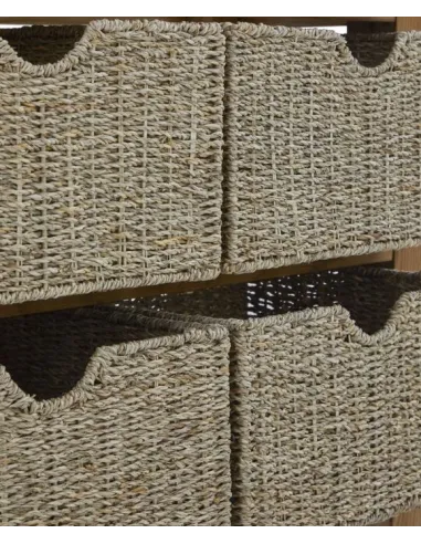 Blake Console Table With Basket - Oak