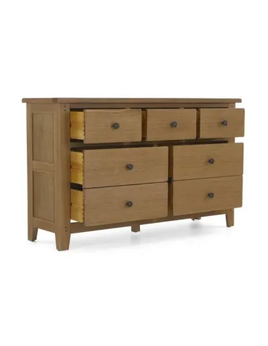Blake 3 Over 4 Drawer Chest - Oak