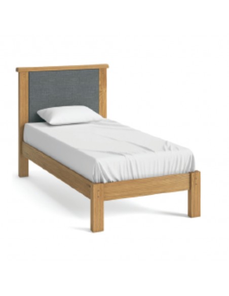 Blake 3FT Upholstered Bedframe - Oak