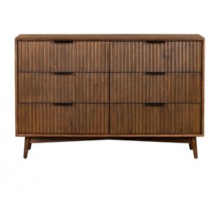 Boston 6 Drawer Chest - Walnut