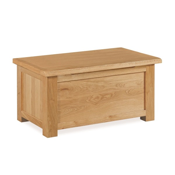 Astoria Lite Blanket Box - Waxed Oak