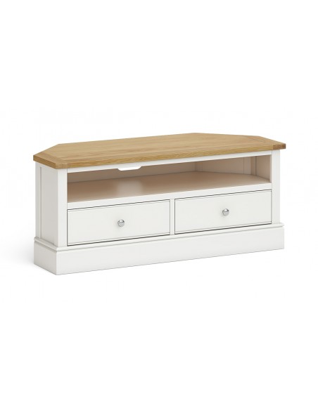 Columbia Corner TV Stand - Off White