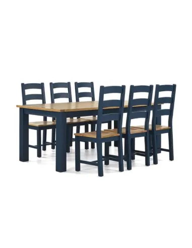 Columbia 2000 mm Fixed Dining Table - Navy