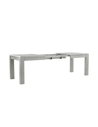 Tulip Extending Dining Table - Grey Stain Oak