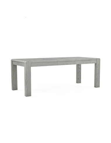 Tulip Extending Dining Table - Grey Stain Oak