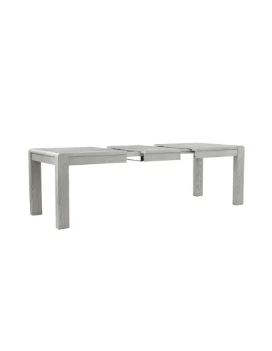 Tulip Extending Dining Table - Grey Stain Oak