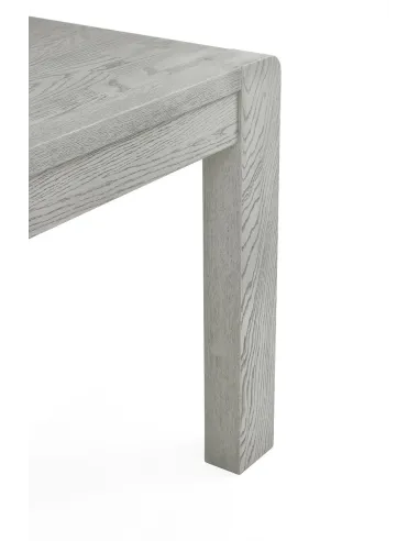 Tulip Extending Dining Table - Grey Stain Oak