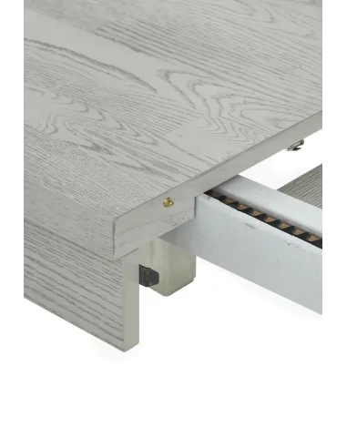Tulip Extending Dining Table - Grey Stain Oak