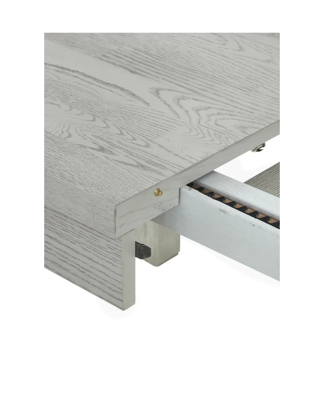 Tulip Extending Dining Table Grey Stain Oak