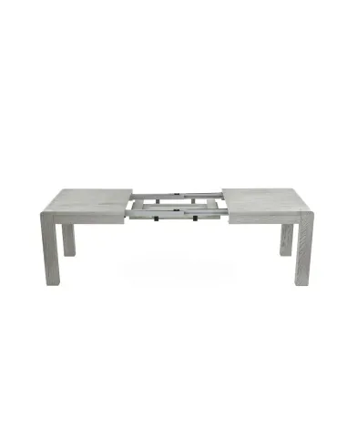 Tulip Extending Dining Table - Grey Stain Oak