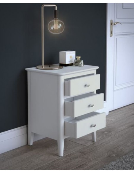 Ferndale Bedside Locker - White