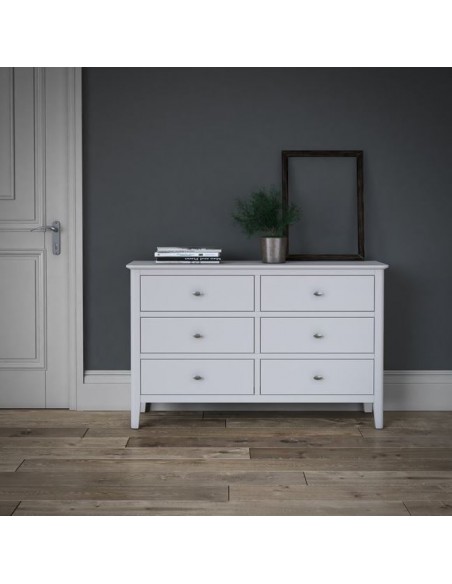 Ferndale 6 Drawer Chest - White