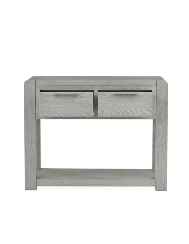 Tulip Console Table - Grey Stain Oak