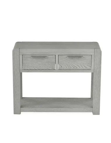 Tulip Console Table - Grey Stain Oak