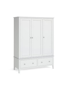 Ferndale Triple Wardrobe - White