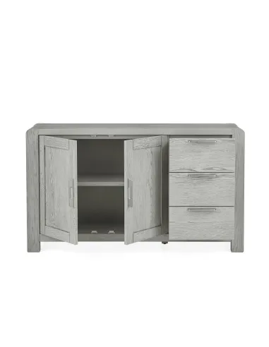 Tulip Large Sideboard  - Grey Stain Oak