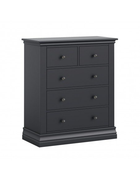 Weston 2+3 Drawer Chest - Charcoal