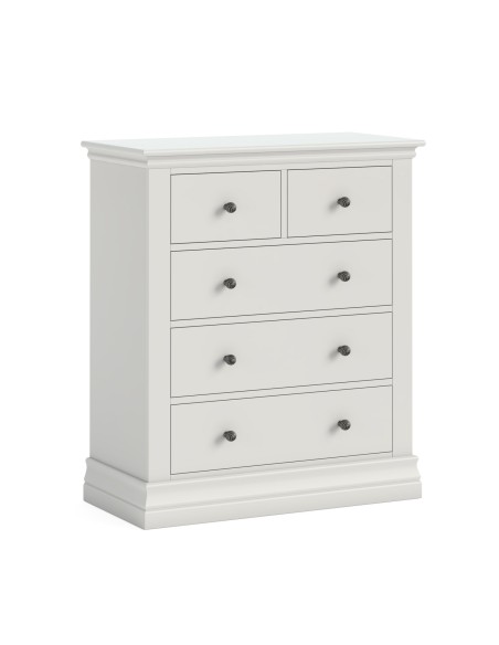 Weston 2+3 Drawer Chest - Grey Cotton