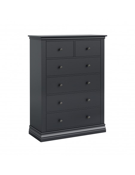 Weston 2+4 Drawer Chest - Charcoal