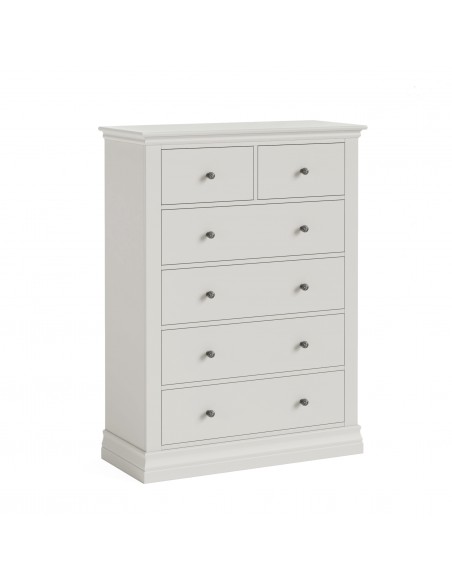 Weston 2+4 Drawer Chest - Grey Cotton