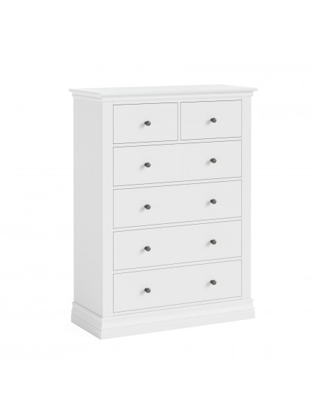 Weston 2+4 Drawer Chest - White