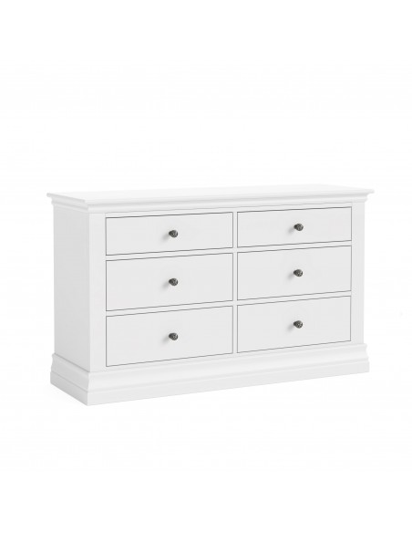 Weston 6 Drawer Chest - White