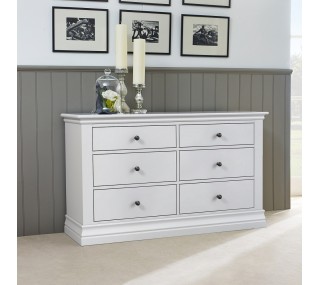 Weston 6 Drawer Chest - White