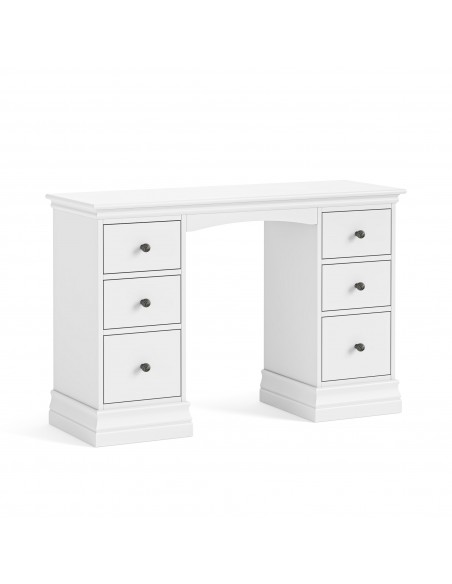 Weston Double Pedestal Dressing Table – White