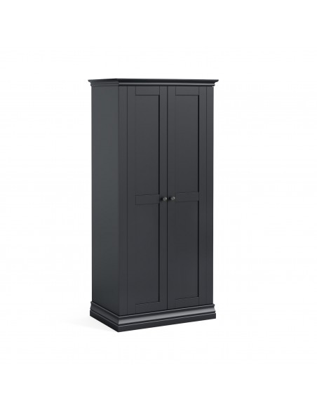 Weston Full Hanging Wardrobe – Charcoal