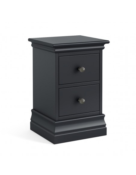 Weston Narrow Bedside Locker – Charcoal