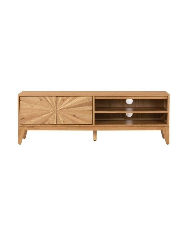 Tv stand deals wood and black