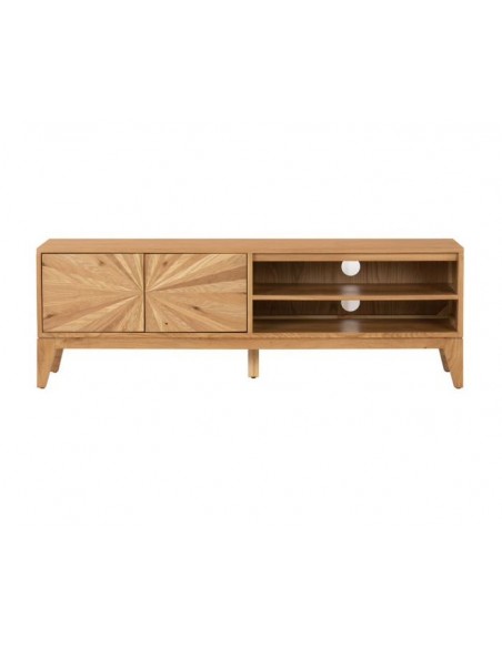 Century TV Stand - Oak/Black