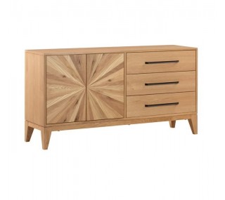 Century Sideboard - Oak/Black